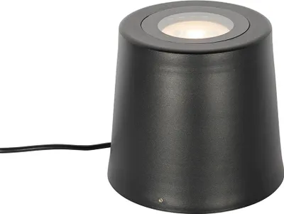 Zdjęcie produktu dla Nowoczesny reflektor ogrodowy czarny okrągły IP65 AR111 - Lennard