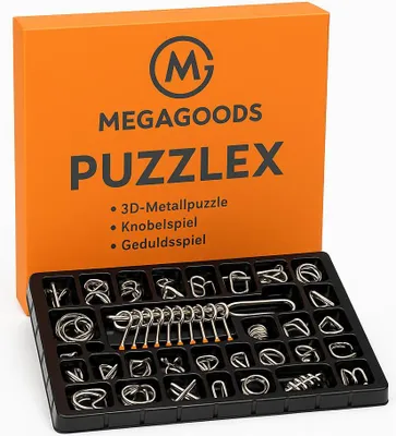 Obrázok produktu pre 3D kovové puzzle Logická hra Tréning mozgu SK.