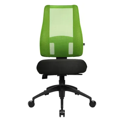 Produktbild von Topstar Bürostuhl Lady Sitness® Deluxe, LT20B0W505 Stoff grün, Gestell schwarz