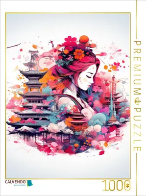 Produktbild von CALVENDO Puzzle Ein Motiv aus dem Kalender Manga Porträts | 1000 Teile Lege-Größe 64x48cm Foto-Puzzle für glückliche Stunden
