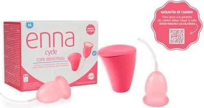 Obrázek produktu pro Enna Cycle menstruační kalíšek velikost M 2 sterilizátory na kalíšky Sada na přenášení sáčku