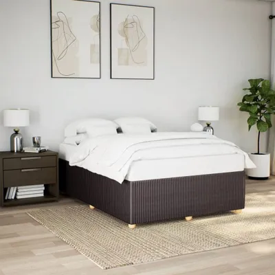 Immagine prodotto di Maison Exclusive - Struttura letto senza materasso Marrone scuro 160x200 cm Tessuto