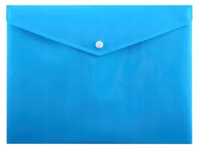 Image de Penmate Pochette A4 avec soufflet et fermeture bleu