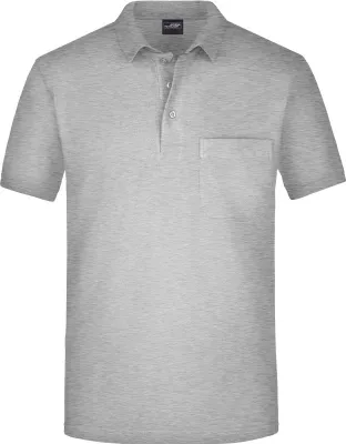 Produktbild von Klassisches Poloshirt mit Brusttasche ash, Gr. XXL