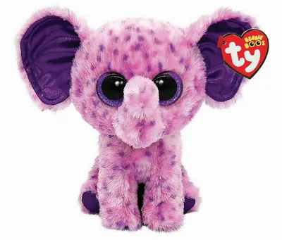 Image de ty 36386 Peluche Beanie Boos - Eve l'éléphant, 15 cm
