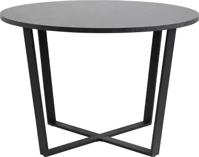 Image de Smuk Table à manger Ø 110 cm Mable Marbre noir