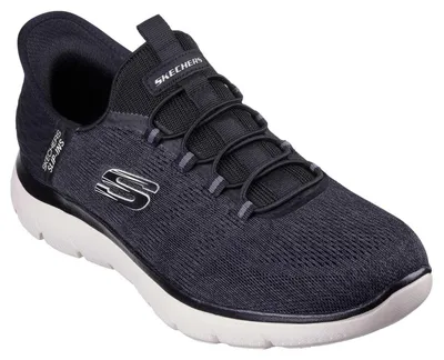 Productafbeelding van Skechers - "Summits Key Pace" sneaker voor heren, met gaasmateriaal, slip-on model, plat model, GT32432 (maat 42 EU) (zwart)