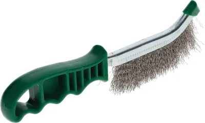 Produktbild von Osborn Drahtbürste mit Stiel aus Kunststoff - Stahlbürste - Handdrahtbürste, Stahldraht rostfrei gewellt