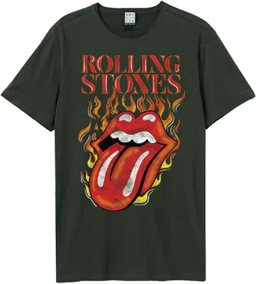 Produktbild von The Rolling Stones T-Shirt Herren Amplified Collection - Hot Tongue charcoal S