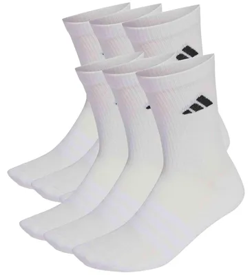 Produktbild von adidas Uni Cushioned Crew Socks 6 Pair Pack, white/white/black, 48-51