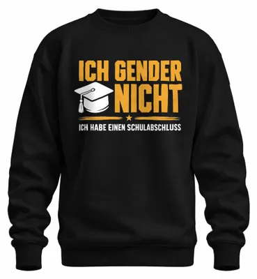 Imagen del producto de Ich gender no. Tengo una sudadera con estampado sarcástico y mensaje anti, color , talla L