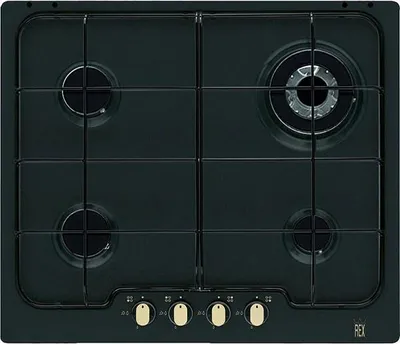 Immagine prodotto di Electrolux PN640RUV, Nero, Da incasso, 60 cm, A gas, 4 zone, 4 zone