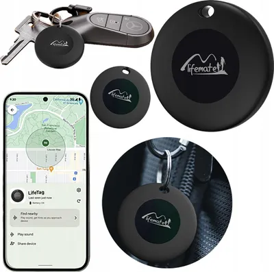 Zdjęcie produktu dla Lokalizator GPS Life Tag Lifemate Android do plecaka kluczy bagażu psa