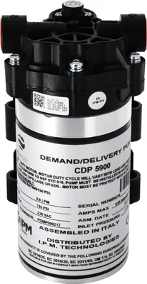 Produktbild von Bellerofonte Membranpumpe Wasserpumpe Spannung 220 Volt DC CDP 5900 mit Bürstenmotor mit 3/8“ (9,5 mm) Gewindeanschluss