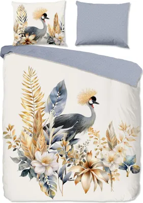 Immagine prodotto di Biancheria da letto "Fiori e uccelli" - Multicolore - (200x200/220 cm) - Cotone