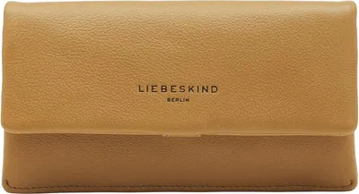 Produktbild von Liebeskind Berlin Slam Geldbörse Ocker OS, genarbtes Glattleder, RFID-Schutz, 10 Karten-, 3 Schein-, 2 Steckfächer, Reißverschluss-Münzfach, Dokumentenfach
