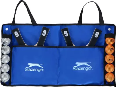 Produktbild von Slazenger Slazenger sada na stolní tenis - 15 dílů - 4 pálky na stolní tenis, 10 míčků a 1 taška na přenášení - snadno přenosná - vícebarevné provedení