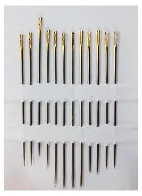 Obrázek produktu pro Self-Threading Sewing Needles Set, 12 Pack Stainless Steel