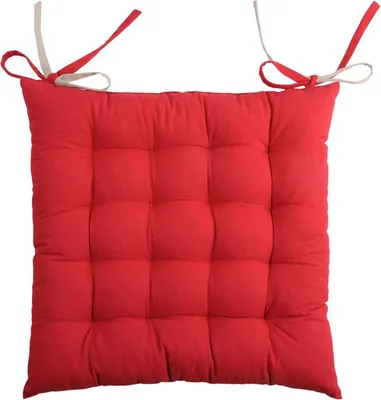 Immagine prodotto di Cuscino per sedia DUO COLOR rosso/beige 40x40x4 cm Francia (prezzo per 1 pezzo)