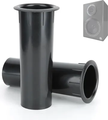 Produktbild von Bass Reflex Rohr, ABS Kunststoff Speaker Port Tube, Lautsprecher Bassreflexrohr mit offenem Loch 50mm für 4-6 Zoll Subwoofer Woofer Box Zubehör