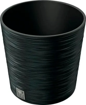 Produktbild von Blumentopf Furu Round Kunststoff Ø 30 cm H 29,4 cm anthrazit inkl. Pflanzeinsatz