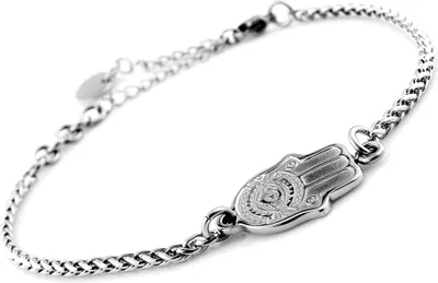 Produktbild von Damen Edelstahl Armband Armkette Hamsa Hand der Fatima Autiga®