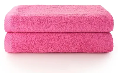 Imagen del producto de Juego de dos toallas de baño grandes, diseño de fresa, 100% algodón