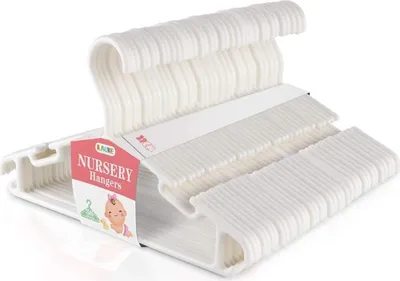 Produktbild von 36 Stk. Kleiderbügel Kinderkleiderbügel baby kleidung Hangers baby strampler für Kleiderschrank Schrank Kleidung, Weiß