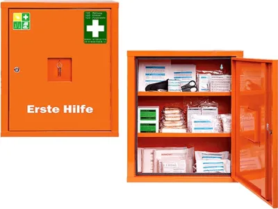 Produktbild von Verbandschrank Eurosafe orange Österreich-Norm