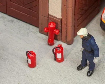 Produktbild von Faller 180950 - 1/87 / H0 6 Feuerlöscher Und 2 Hydranten - Neu
