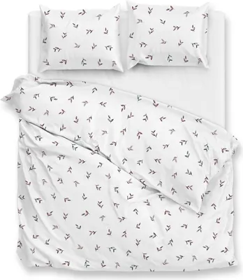 Produktbild von ZO!Home Sienna Dbo 240 White Bettwäsche 1 x Bettbezug 240x220 + 2 x Kopfkissenbezug 80x80 White Flora weiß