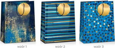 Image de Sac cadeau Grand Deep Blue 23 x 18 x 10 cm MIX - Pan Dragon