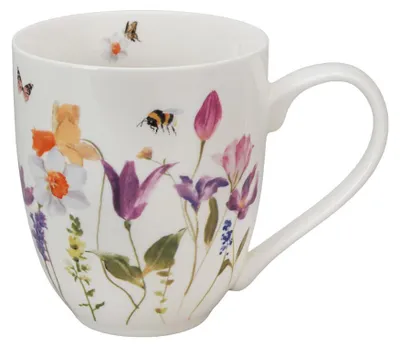 Zdjęcie produktu dla DUO Flowers Classic – kubek XXL MAY o pojemności 1000 ml, porcelana New Bone China