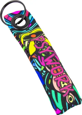 Produktbild von PSYWORK Schwarzlicht Schlüsselanhänger Neon "Dragon Temple"