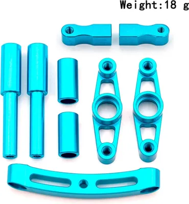 Image de Jeu de fusées en alliage d'aluminium de remplacement pour TT01 TT-01 1/10 télécommande drift car upgrade parts
