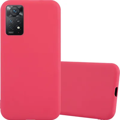 Produktbild von Cadorabo Hülle für Xiaomi RedMi NOTE 11 PRO 4G / 5G Schutzhülle in Rot Handyhülle TPU Silikon Etui Case Cover