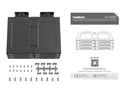 Produktbild von ICY DOCK ToughArmor 6x 2.5" 9.5mm U.2/U.3 NVMe to 3x SlimSAS in 1x 5.