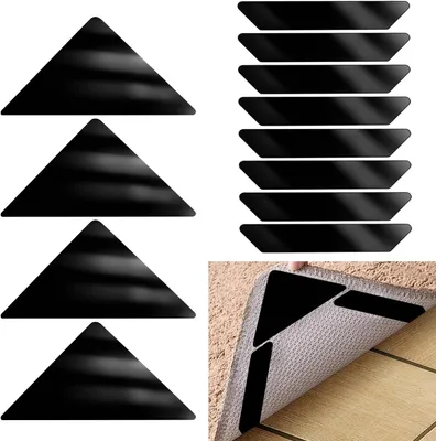 Produktbild von Teppichgreifer für Laminat- und Holzböden, Teppiche und Marmor, rutschfeste Teppichaufkleber mit Griffen und Eckstoppern