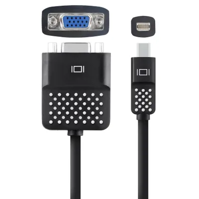 Zdjęcie produktu dla Belkin F2CD028BT, VGA (D-Sub), Mini DisplayPort, Męska, Męska, Czarny, 1 szt.