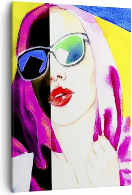 Produktbild von Bild auf Leinwand - Leinwandbild - Einteilig - Frau Modell - 50x70cm - Wand Bild - Wanddeko - Wandbilder - Leinwanddruck - Kunstdruck - Wanddekoration - Leinwand bilder - Wandbild - PA50x70-3958