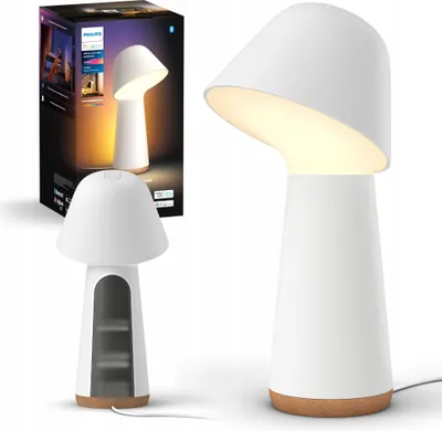 Zdjęcie produktu dla Philips Lampka nocna Twilight (biała), Inteligentna lampa stołowa, Bluetooth/Zigbee, Biały, LED, Plastik, Niewymienialne źródło światła