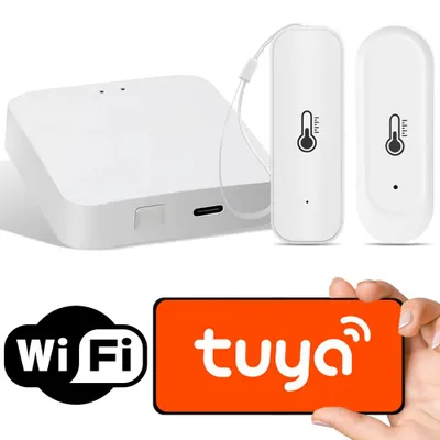 Produktbild von Tuya Intelligentes Temperatur- und Feuchtigkeitssensor-Set WiFi