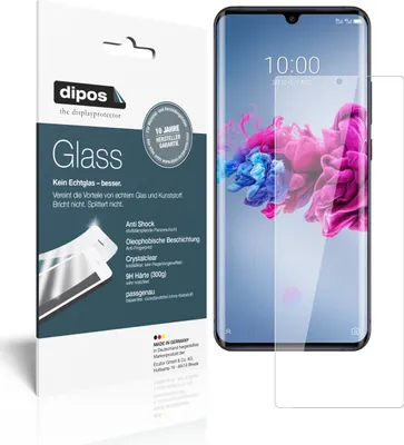 Produktbild von 2x Schutzfolie für ZTE Axon 11 - Anti-Shock 9H Folie dipos Glass Kunststoffglas
