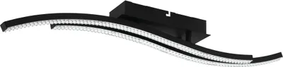 Produktbild von LEJIAS Wand-/Deckenleuchte Lampe Beleuchtung - L78 x B8 cm - schwarz - 21,5W inkl. - IP20