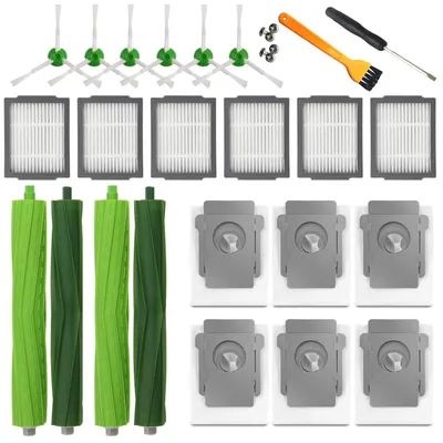Accessoireset für Roomba Serie i: 2 Walzen, 6 Filter, 6 Bürsten, 6 Beutel