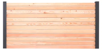 Produktbild von Ligna Gard Rhombus Steckzaun Set Island ca. 180 x 87 cm Holz Europäische Lärche Sichtschutz Zaun Ohne Pfosten Ohne Abschlussleiste