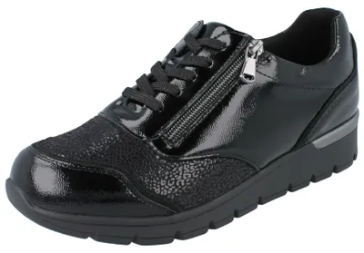 Produktbild von WALDLÄUFER Orthotritt K Ramona Damen Halbschuhe schwarz  Textil - Größe: UK 6
