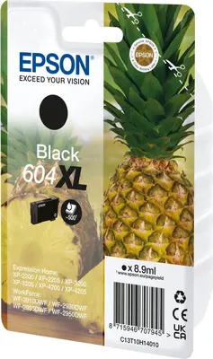 Immagine prodotto di Eps604Bk Cartuccia Ink T10H14020 604 Xl Bl Ananas Nera