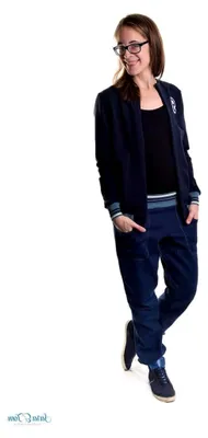 Produktbild von French Terry Sweatshirtstoff in Dunkelblau/Marine als Meterware, 50 cm