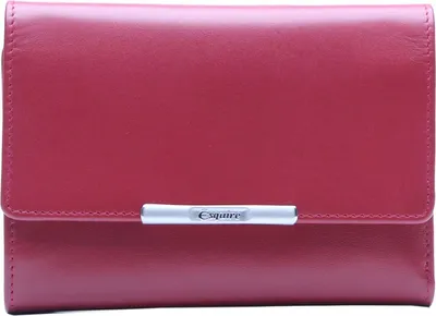 Zdjęcie produktu dla Skórzany portfel Esquire Helena RFID Lady Wallet czerwony czerwony
